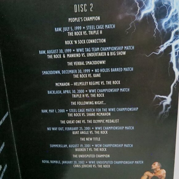 The Rock "The Most Electrifying Man in Sports Entertainment 3 Disc DVD Set WWE - Picture 8 of 9